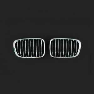 For BMW E46 4D (1998~01 改款前) 電鍍/灰 水箱罩