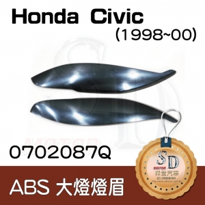 Eyesbrows for Honda Civic (1999~00), ABS