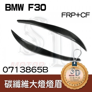For BMW F30/F31 碳纖維 燈眉